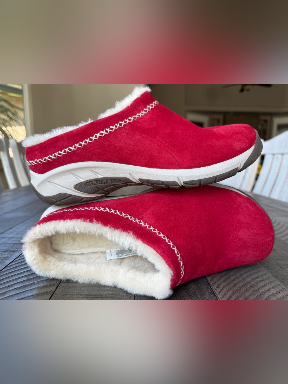 Merrell Encore Ice 4 Suede Fleece-Lined Slip-On Clog Women's Size 10 (NWOT)
